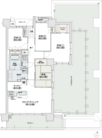 Floor: 4LDK, occupied area: 90.81 sq m, Price: TBD
