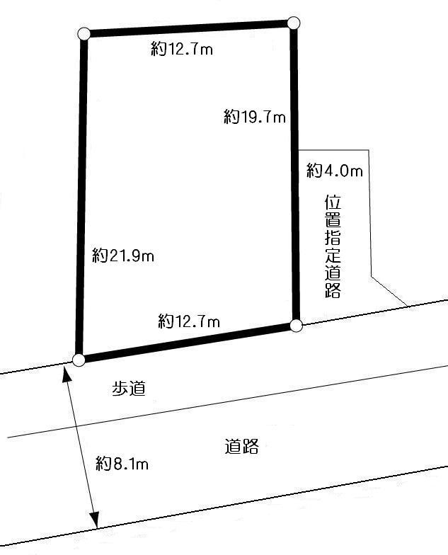 Compartment figure. Land price 108 million yen, Land area 264.46 sq m compartment view