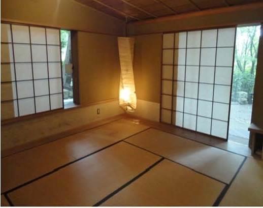 Non-living room.  ■ Japanese-style room ■  The first floor of the Japanese-style room has created a quiet space in which to use the green of trees.