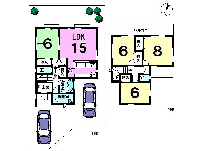 Floor plan. (G No. land), Price 20.8 million yen, 4LDK, Land area 150.02 sq m , Building area 99.77 sq m