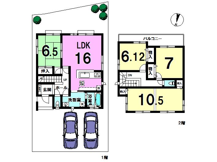Floor plan. (I No. land), Price 20.8 million yen, 5LDK, Land area 150 sq m , Building area 109.92 sq m