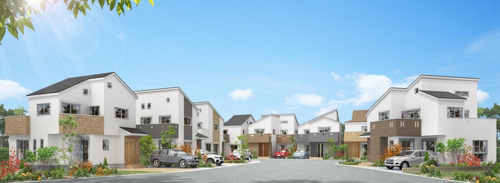 Rendering (appearance). "Dido Town Nishinomiya-Kitaguchi Toinokuchi town" Rendering