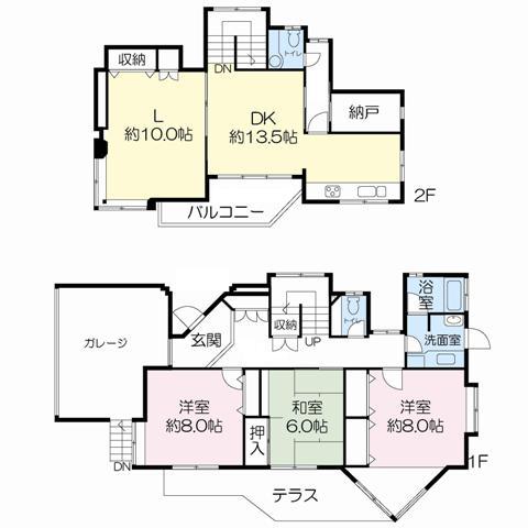 Floor plan. 79,800,000 yen, 3LDK + S (storeroom), Land area 376.31 sq m , Building area 145.67 sq m