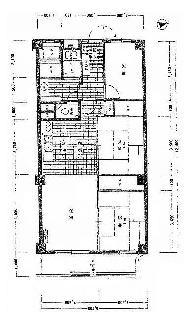 Floor plan. 3LDK, Price 13.8 million yen, Occupied area 76.88 sq m , Balcony area 7.94 sq m