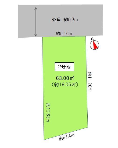 Compartment figure. 38,800,000 yen, 2LDK, Land area 63 sq m , Building area 115.62 sq m compartment view