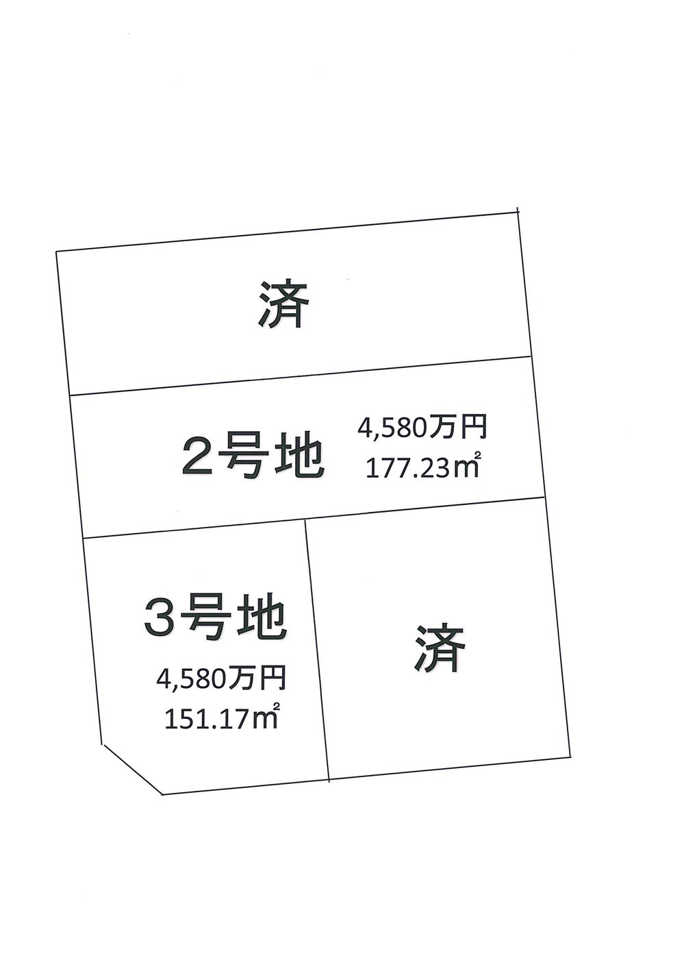 Compartment figure. Land price 45,800,000 yen, Land area 151.17 sq m