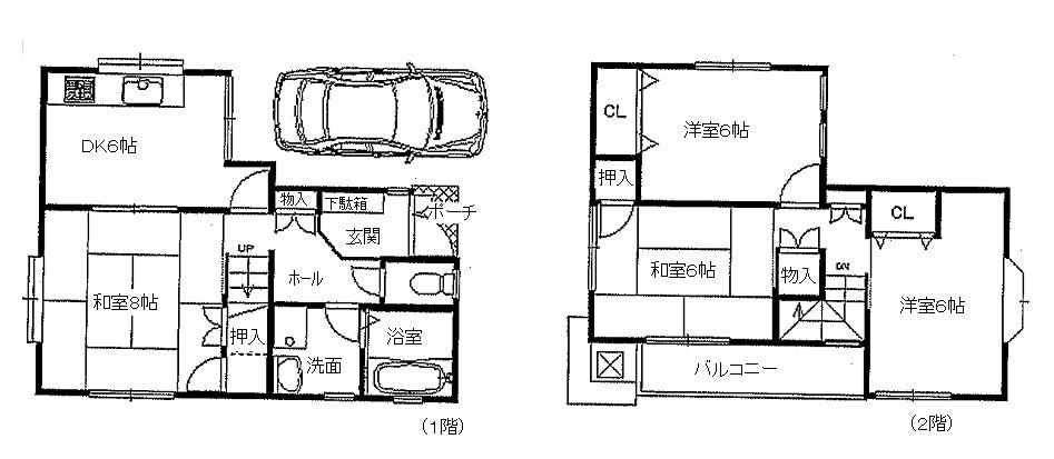 Floor plan. 32,800,000 yen, 4DK, Land area 73.05 sq m , Building area 79.73 sq m