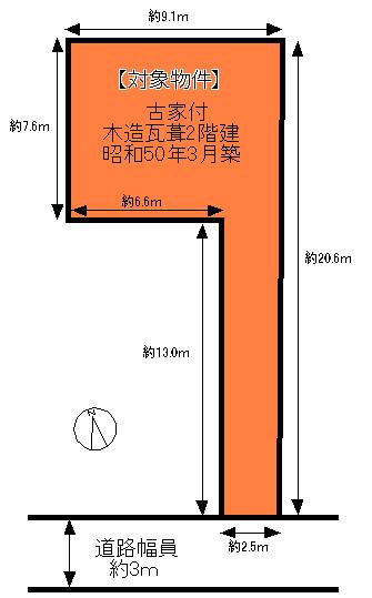 Compartment figure. Land price 3.8 million yen, Land area 102.52 sq m