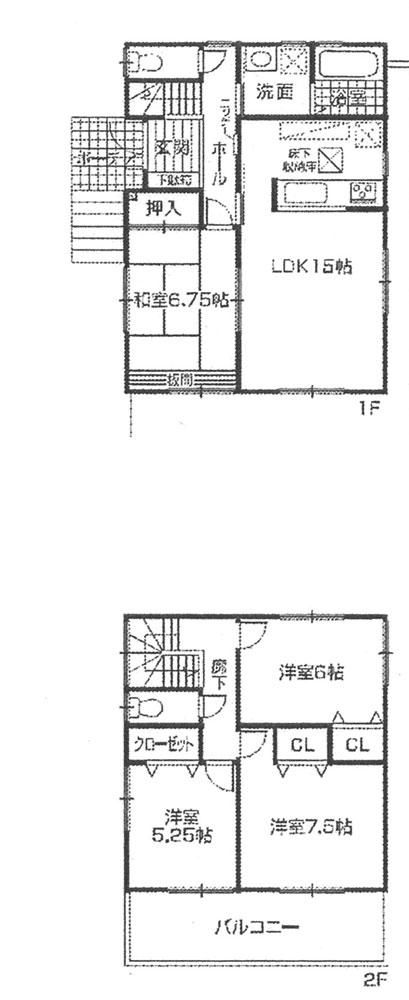 Floor plan. 19,800,000 yen, 4LDK, Land area 141.74 sq m , Building area 95.57 sq m