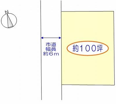 Compartment figure. Land price 8.9 million yen, Land area 333.08 sq m