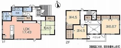 Floor plan. 29,800,000 yen, 4LDK, Land area 193 sq m , Building area 99.84 sq m