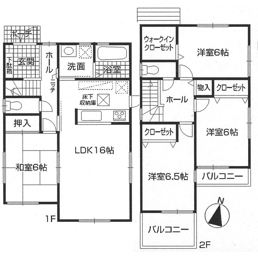 Floor plan. (No. 3 locations), Price 22,900,000 yen, 4LDK, Land area 140.69 sq m , Building area 98.82 sq m