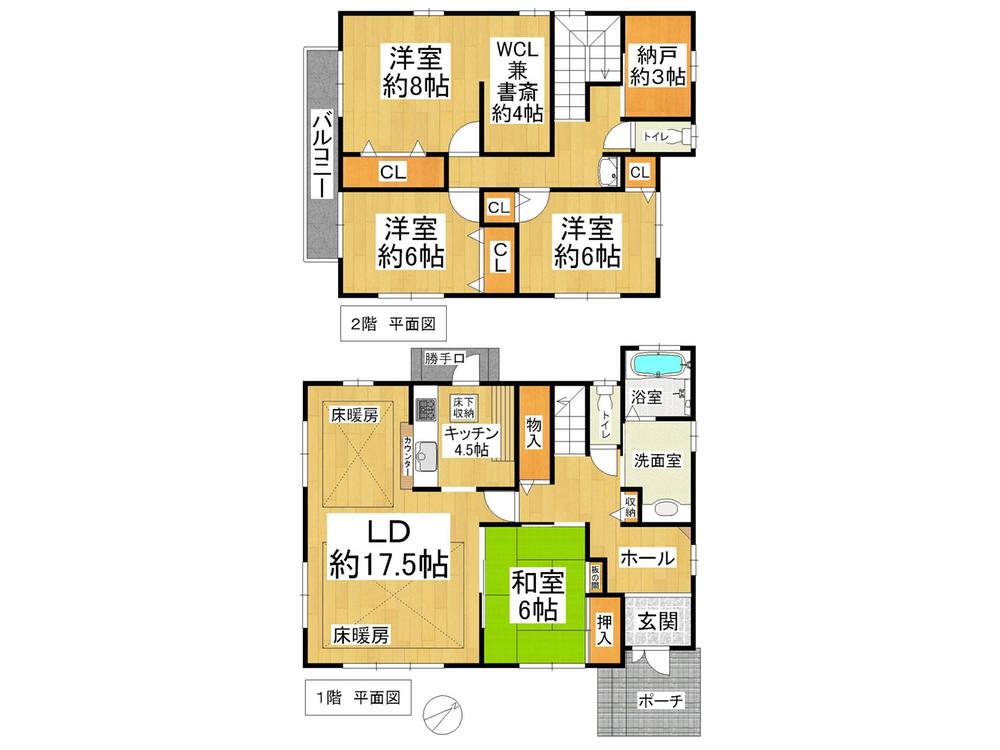 Floor plan. 35,800,000 yen, 4LDK + S (storeroom), Land area 227.8 sq m , Building area 138.71 sq m