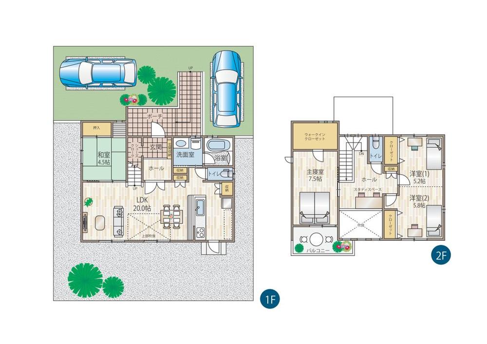 Floor plan. Model house published in!
