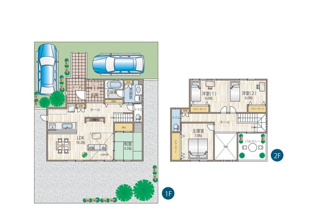 Floor plan. Model house published in!