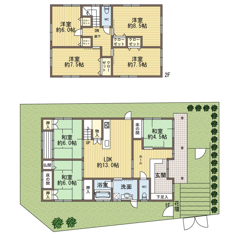 Floor plan. 40 million yen, 7LDK, Land area 220.25 sq m , Building area 220.06 sq m