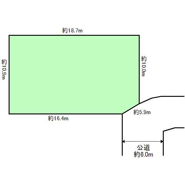 Compartment figure. Land price 15.8 million yen, Open exclusive location in the land area 216.45 sq m northwest corner lot