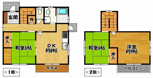 Floor plan. 16.5 million yen, 3DK, Land area 211.06 sq m , Building area 83.92 sq m