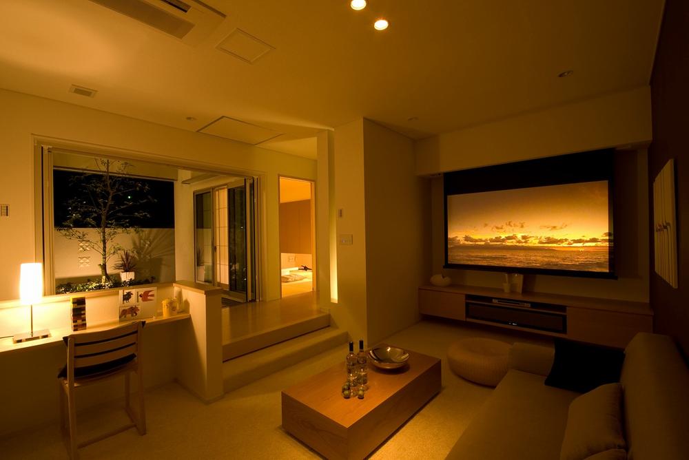 Same specifications photos (living). Can enjoy big time excellent "Kurumu" So home theater sound insulation.