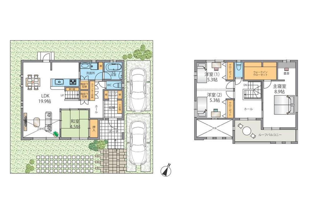 Floor plan. Model house published in. 