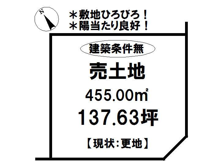 Compartment figure. Land price 11 million yen, Land area 455 sq m