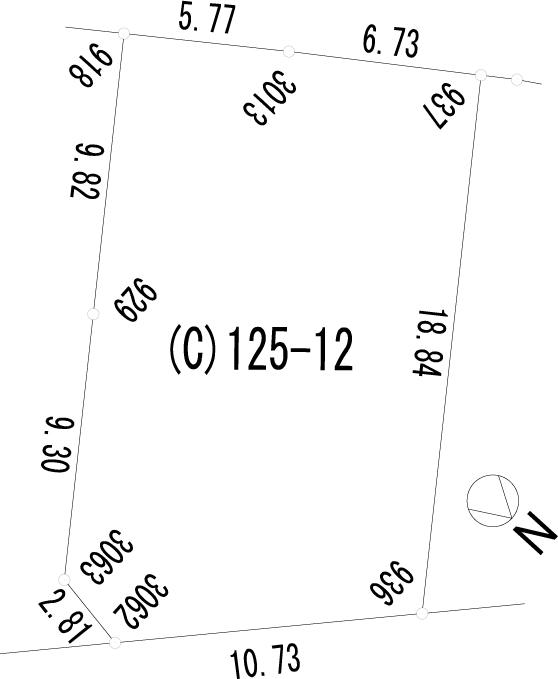 Compartment figure. Land price 9.83 million yen, Land area 250.13 sq m