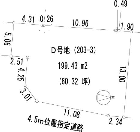 Compartment figure. Land price 14,470,000 yen, Land area 199.43 sq m