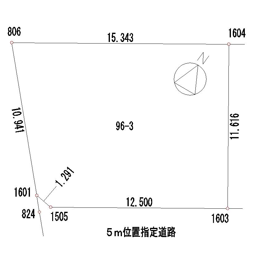 Compartment figure. Land price 6.53 million yen, Land area 166.26 sq m