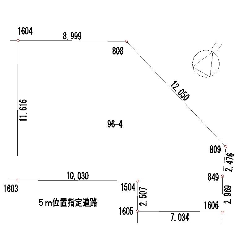 Compartment figure. Land price 6.61 million yen, Land area 182.33 sq m