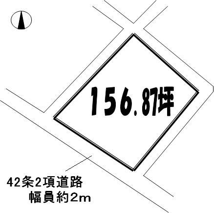 Compartment figure. Land price 10 million yen, Land area 518.58 sq m