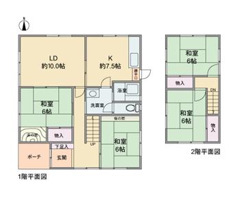 Floor plan. 17 million yen, 4LDK, Land area 161.71 sq m , Building area 96.9 sq m