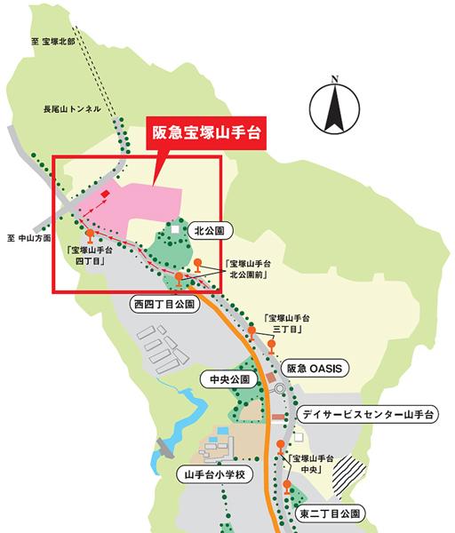 Local guide map.  ※ Near the guide map