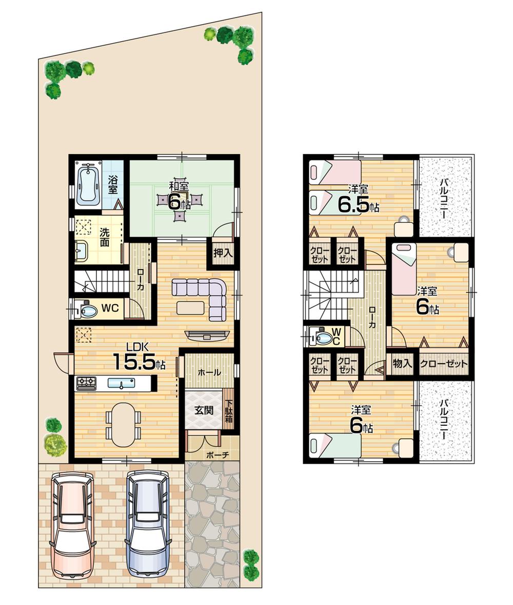 Floor plan. 32,800,000 yen, 4LDK, Land area 223.44 sq m , Building area 95.58 sq m «floor plan»