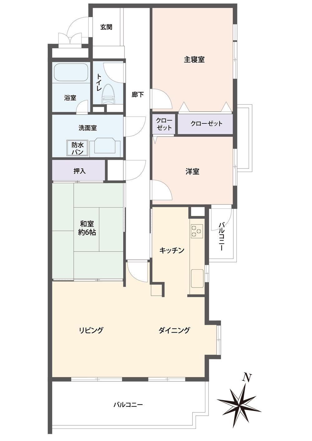 Floor plan. 3LDK, Price 25,800,000 yen, Footprint 88.5 sq m , Balcony area 12.5 sq m site (December 2013) Shooting
