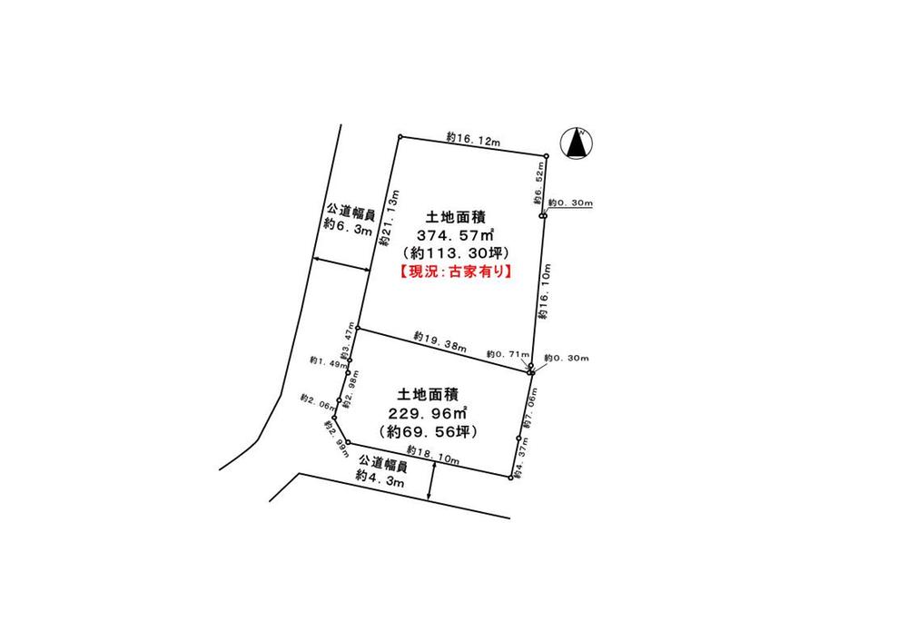 Compartment figure. Land price 168 million yen, Land area 604.53 sq m