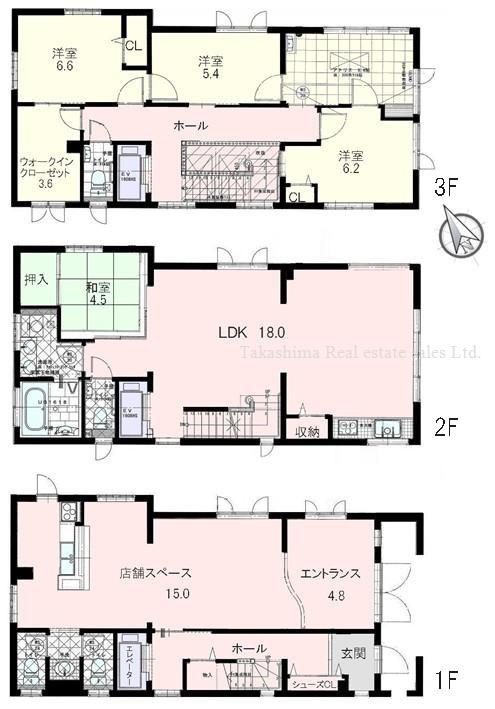 Floor plan. 66,600,000 yen, 5LDK + S (storeroom), Land area 93.68 sq m , Building area 182.97 sq m