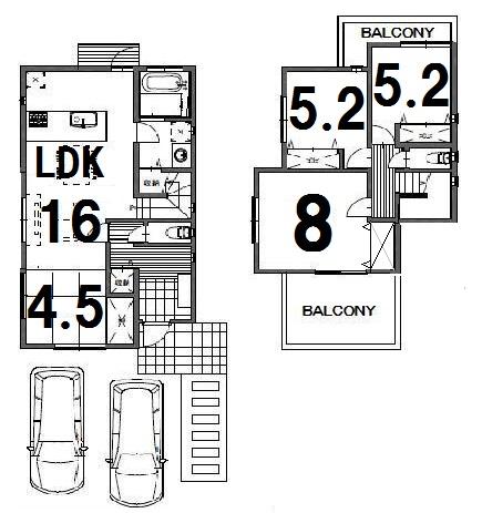 Floor plan. 34 million yen, 4LDK, Land area 150 sq m , You can meeting directly with the building area 92.56 sq m architect.  Floor plan of the change is also possible. 