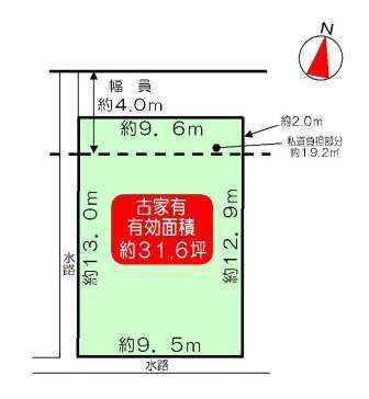 Compartment figure. Land price 21.9 million yen, Land area 104.75 sq m