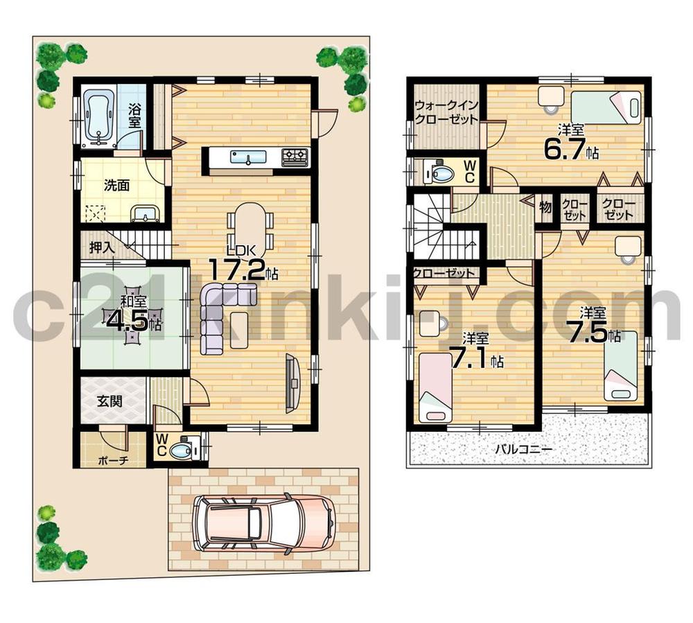 Floor plan. 38,800,000 yen, 4LDK, Land area 108.67 sq m , Building area 100.03 sq m