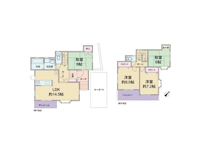 Floor plan. 28 million yen, 4LDK, Land area 120.13 sq m , Building area 100 sq m