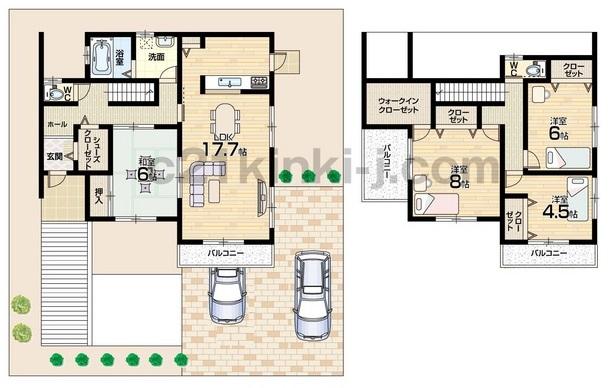 Floor plan. 43,800,000 yen, 4LDK, Land area 188.66 sq m , Building area 117.58 sq m «floor plan»