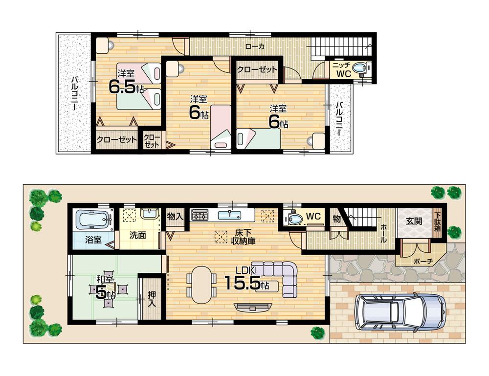 Floor plan. 25,800,000 yen, 4LDK, Land area 101.36 sq m , Building area 95.58 sq m «floor plan»