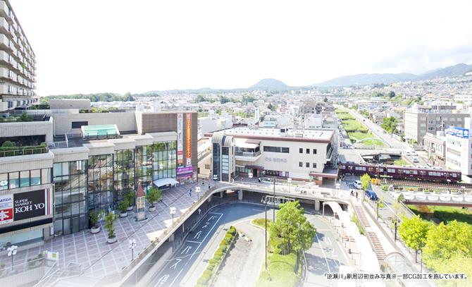 Other. From Hankyu "Sakasegawa" station, Walking 11 minutes. Moisture of the tree-lined streets and the river, Town of light full of life. 