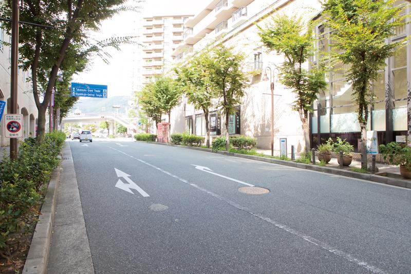 Other.  [Tree-lined street from the train station]  From the station to the "Brilliant Stage Takarazuka Sakasegawa", On the way back peace of mind to walk the paved tree-lined street. Takarazuka seems of interlocking road is nice. 