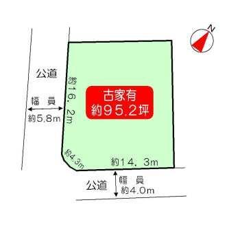 Compartment figure. Land price 37,600,000 yen, Land area 314.94 sq m