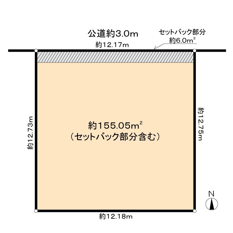 Compartment figure. Land price 22 million yen, Land area 149.05 sq m