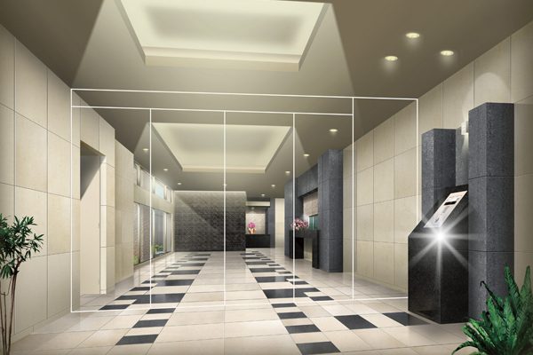 Features of the building.  [entrance] Elegance is a calm entrance (Rendering)