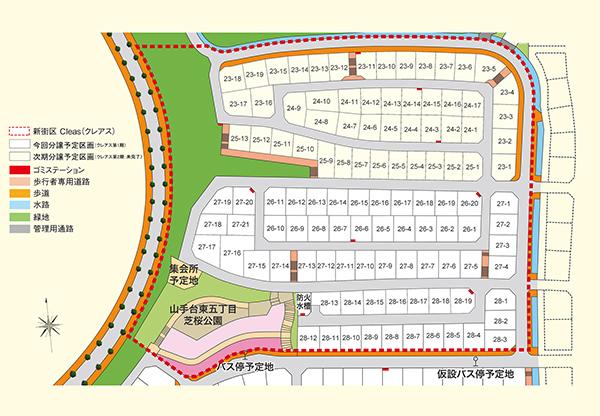 The entire compartment Figure. Kureasu overall view: the first phase is the south side 60 residential land. 