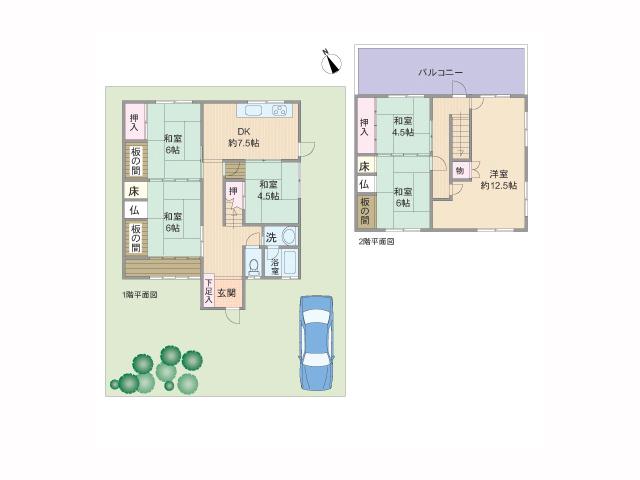 Floor plan. 21,800,000 yen, 6DK, Land area 171.28 sq m , Building area 119.03 sq m