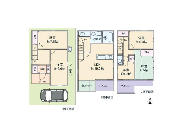 Floor plan. 28.8 million yen, 5LDK, Land area 80 sq m , Building area 123.27 sq m
